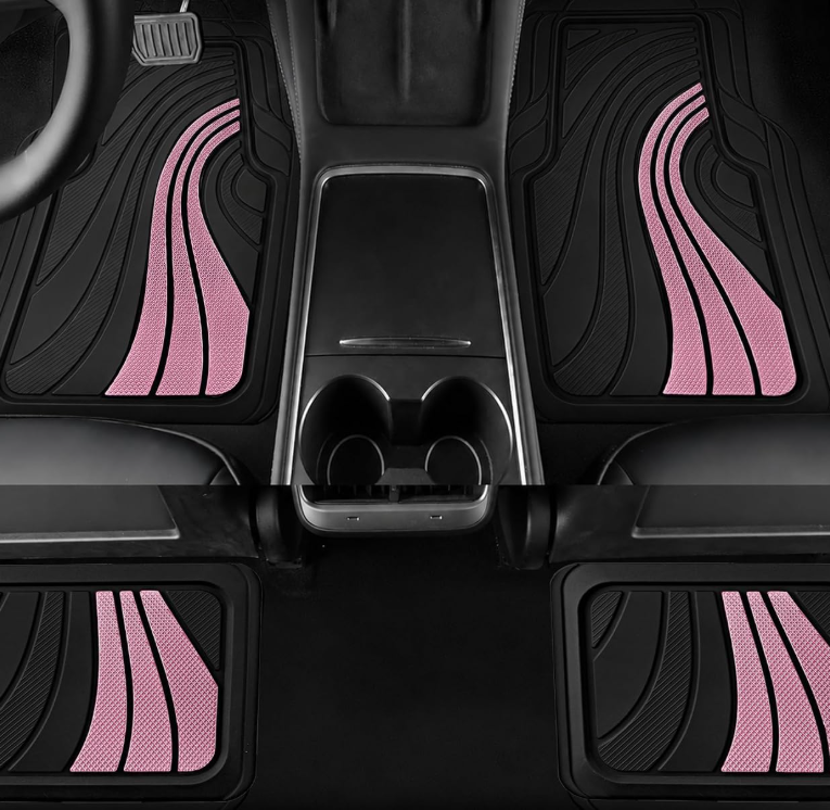 All-Weather Car Floor Mats with Anti-Slip Backing