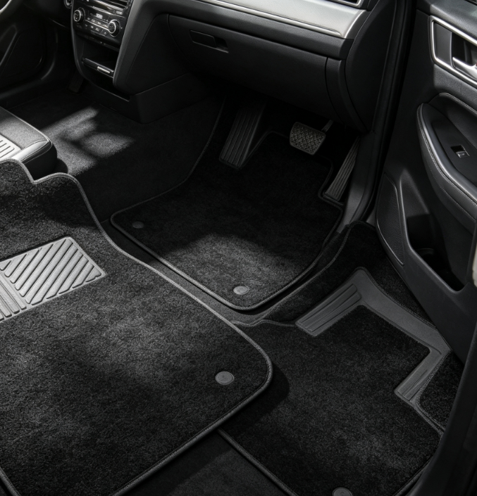 Anti-Slip All-Weather Car Floor Mats with Heel Pad